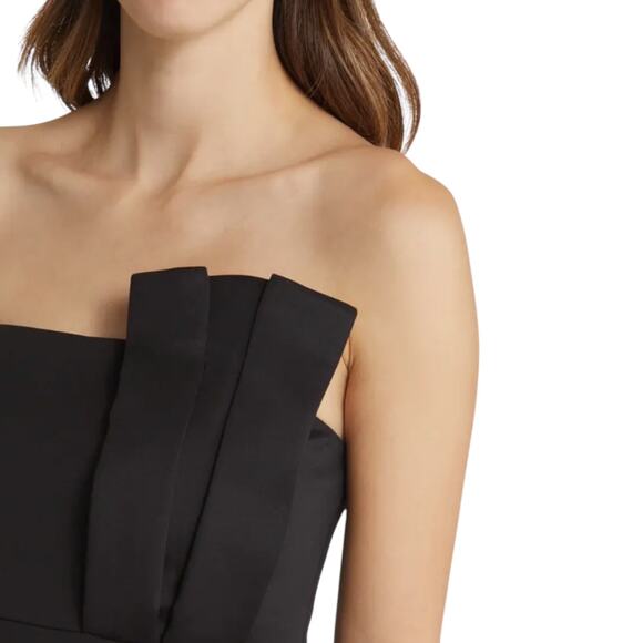 Eliza J Strapless Cocktail Dress Black Size 6 Statement Box - Picture 3 of 9